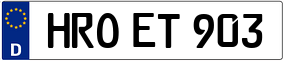 Trailer License Plate